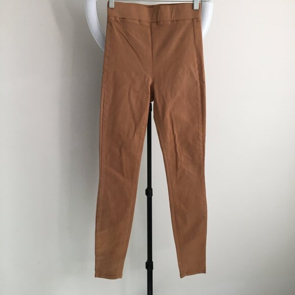 NWOT L'AGENCE Hazelnut Coated Stretch Rochelle High Waist Pull On Jeggings Jeans - Picture 1 of 8